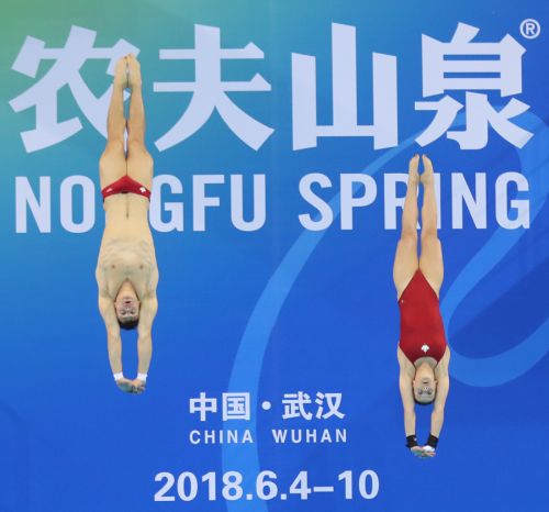 跳水世界杯在武漢體育中心開幕</br>中國“夢之隊(duì)”包攬首日兩金
