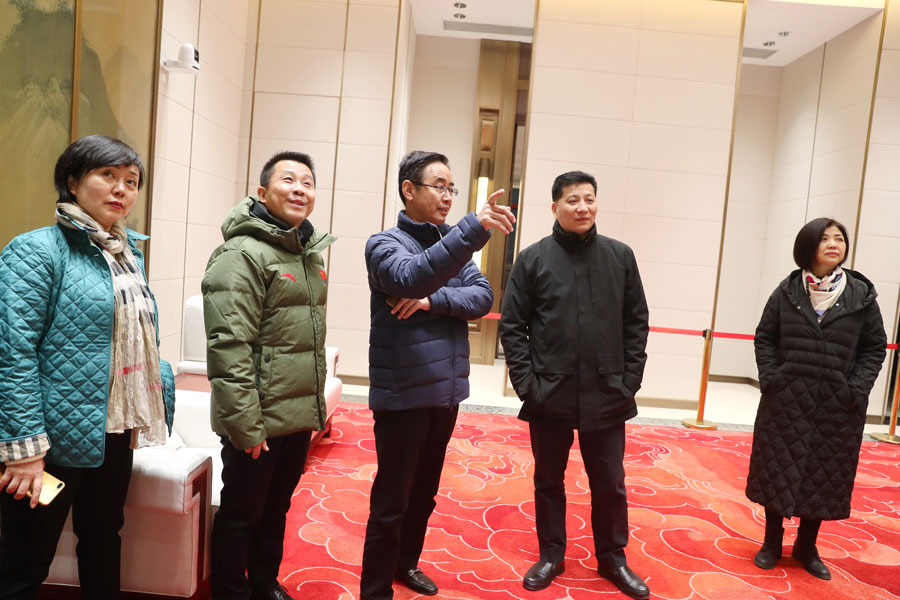 劉誓?？疾煳錆h體育中心 要求加強(qiáng)場館賽后利用(圖5)